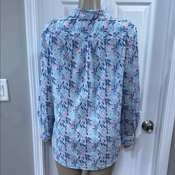 TALBOTS FLORAL SHIRT. - Picture 4 of 8